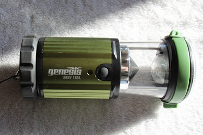 I have switched from Coleman Lanterns to battery lights. They are lighter, you do not have deal with the fuel and they are less dangerous. The best one I have found is a Genesis model AREV 185L, This works as a lantern or a flashlight. Runs on 4 AA batteries which seems to last a long time. When you buy one of these lights you want over 150 lumens, hangs on a lanyard, and has a LED in it. The Genesis has 185 lumens. The florescent lights are not bright enough.