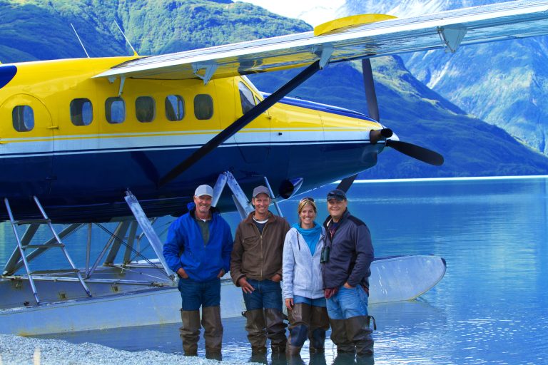 Group on a Fly Out fishing in Alaska