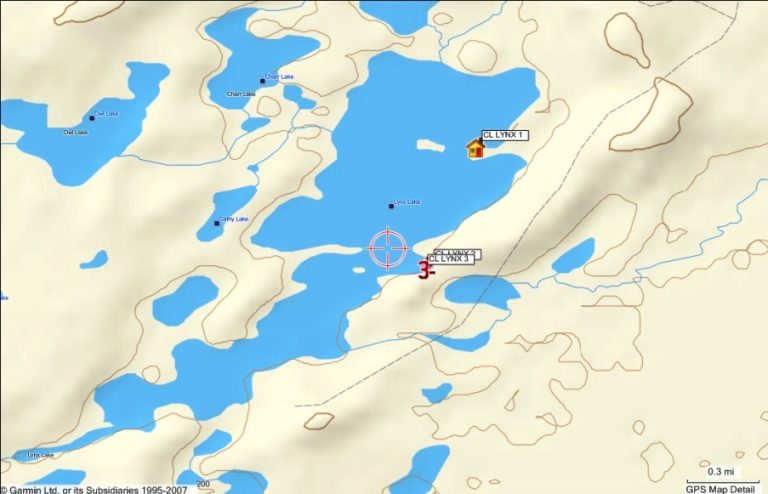 Lynx Lake map Large